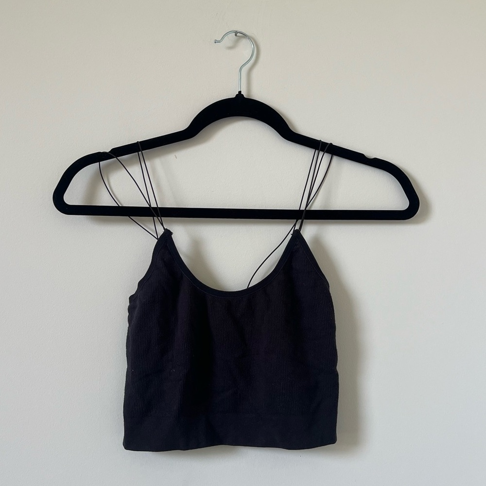 Urban Outfitters XS Ribbed Black Tank Top